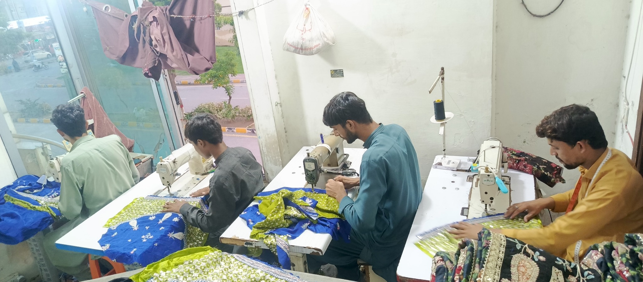 Ideal Star Tailor bulk stitching team